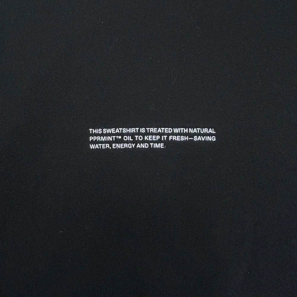 Pangaia 365 High Neck Sweatshirt Black Organic Cotton Mock Neck Small - Picture 3 of 10